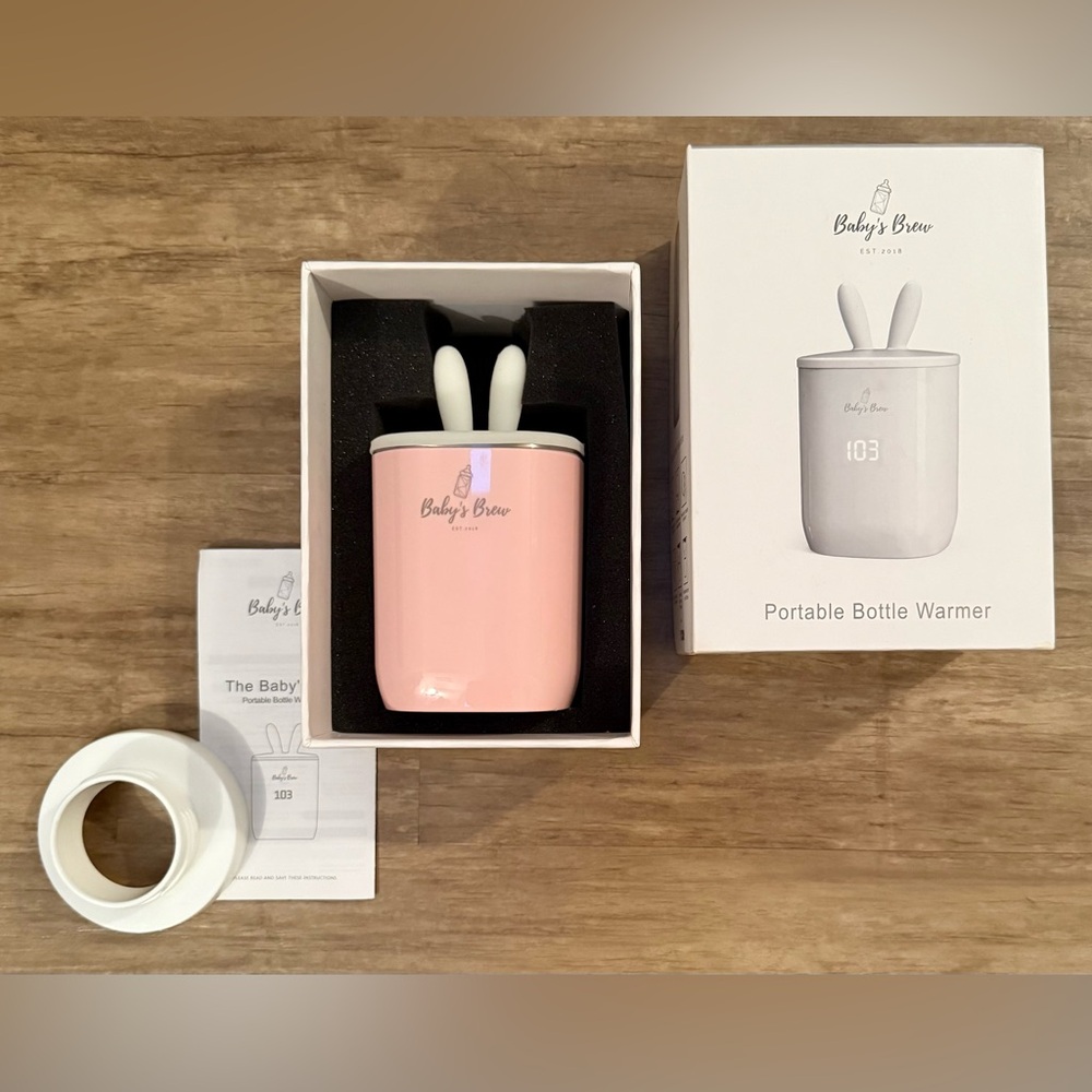 Baby’s Brew Pink Portable Bottle Warmer